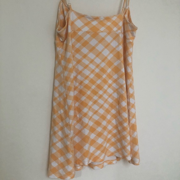 ▪️sold▪️tie front gingham dress urban outfitters yellow plaid - Picture 9 of 10